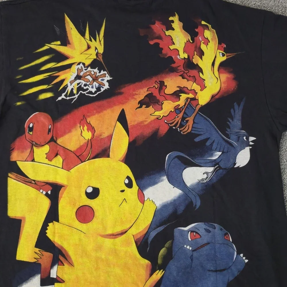 Nintendo Pokemon Promo Pikachu Legendary Birds AOP T Shirt Size Large